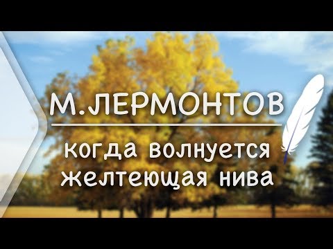 Когда волнуется желтевшая нива