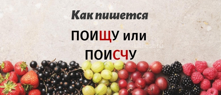 Как правильно «поищу», «поисчу» или «по ищу»