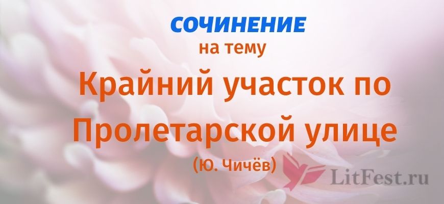 Сочинение Крайний участок по Пролетарской улице